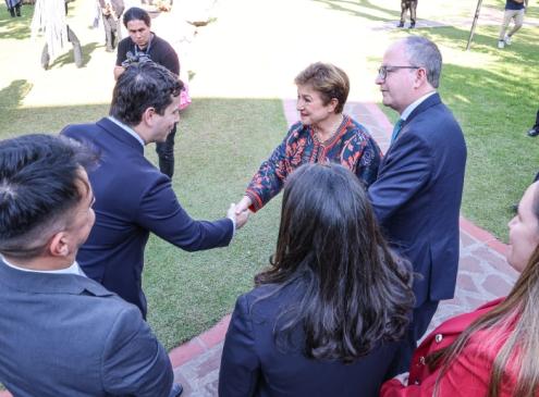 saludo santiago peña a Kristalina Georgieva